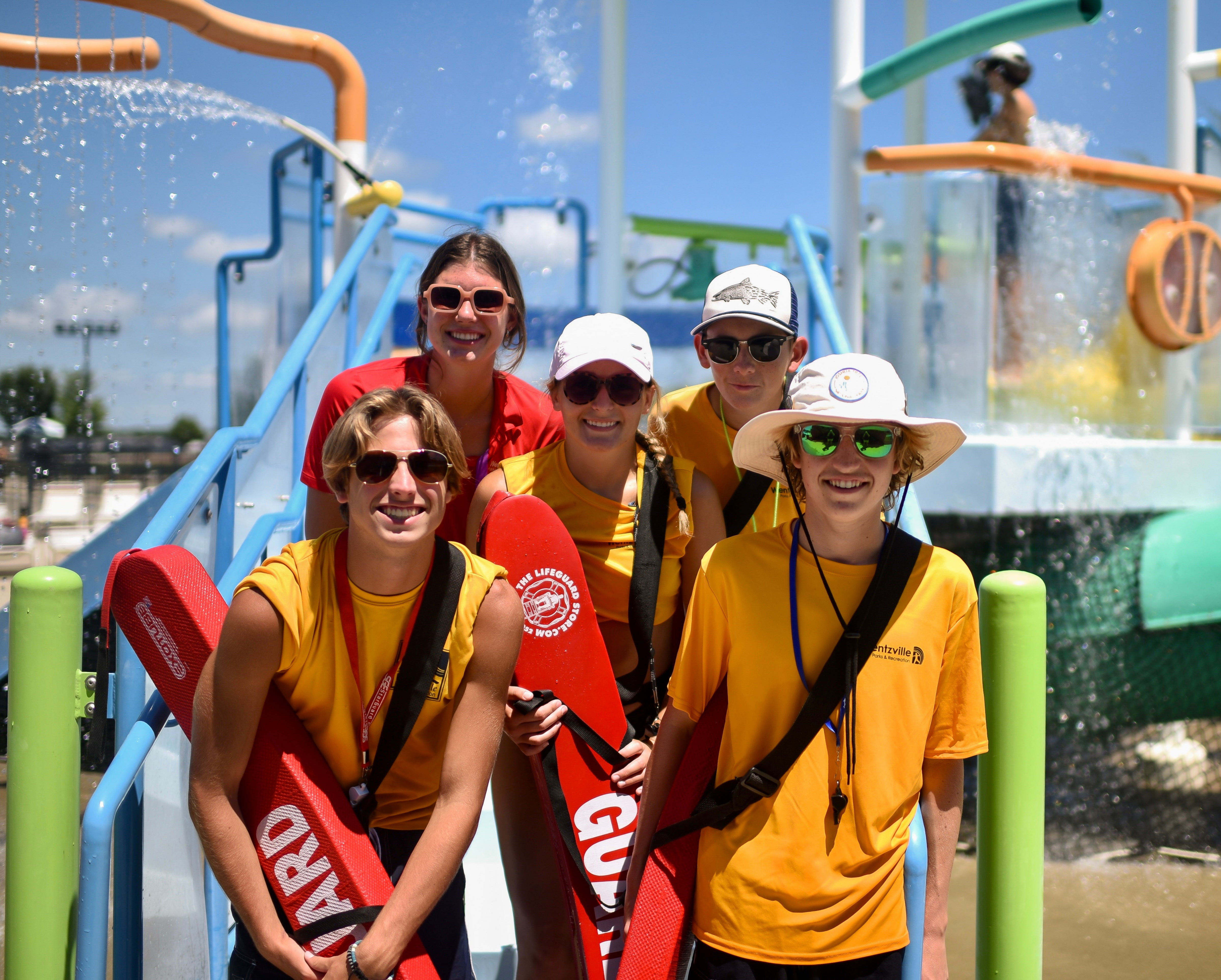 Lifeguards at the pool