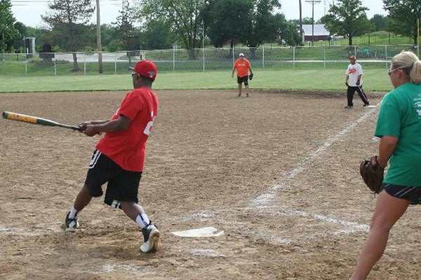 people playing baseball
