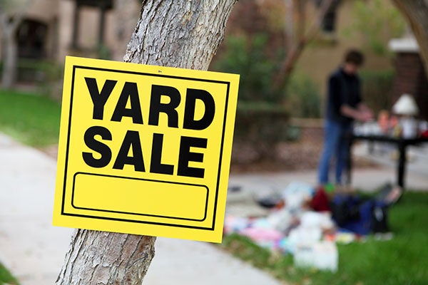 Yard Sale sign