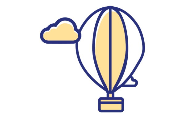 hot air balloon icon