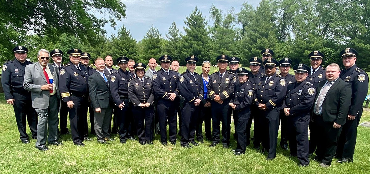 Police officers group shot