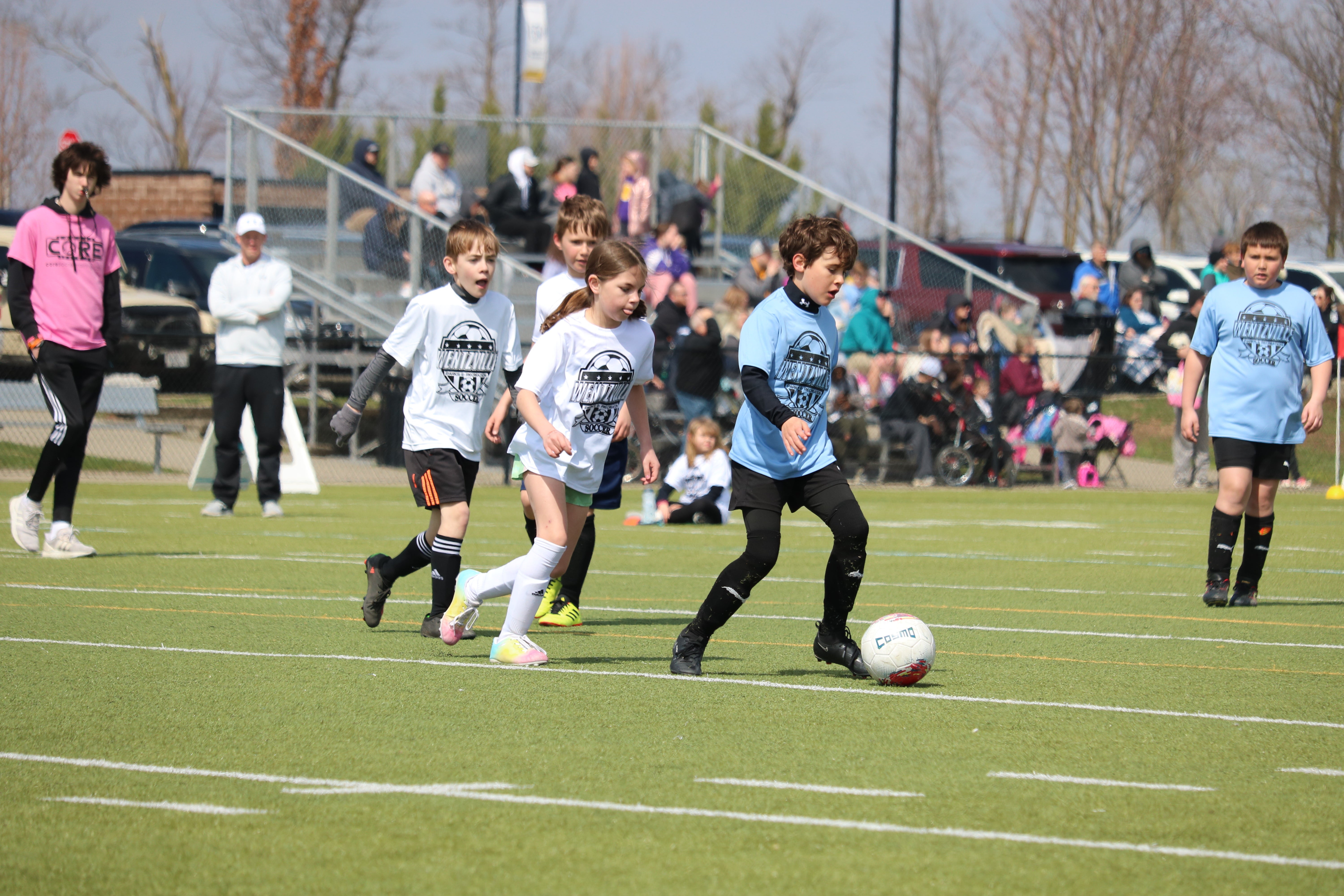kids playing soccer