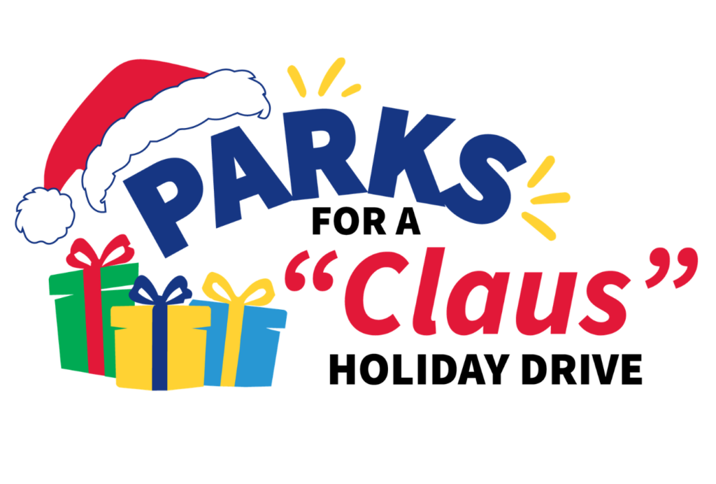 Parks for a Claus Holiday Drive Logo