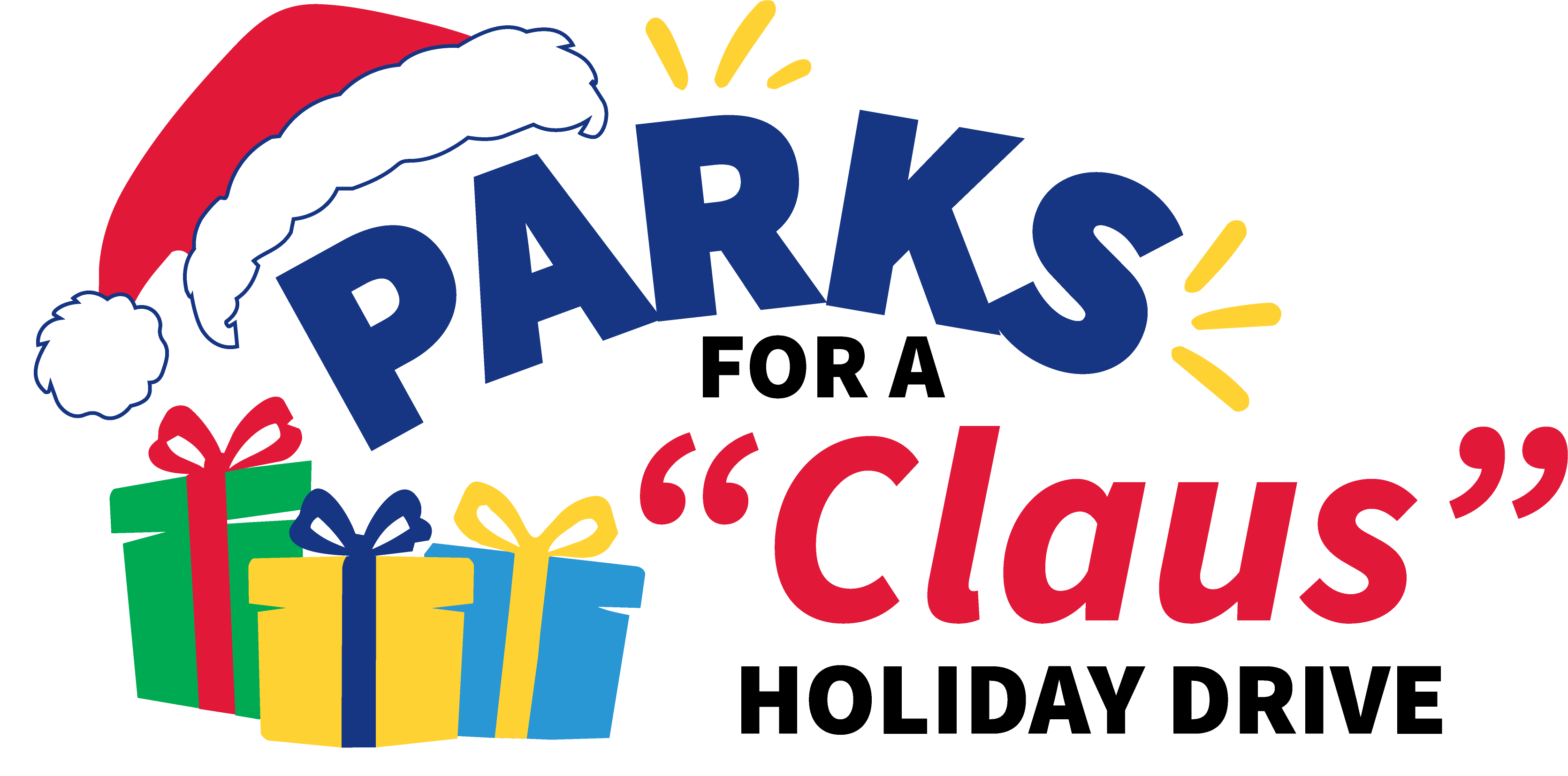 Parks for a Claus Holiday Drive Logo