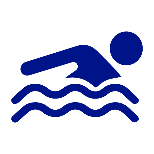 Icon of a person swimming